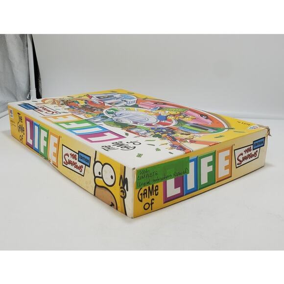 THE SIMPSONS Edition The Game Of LIFE Board Game VTG 2004 100% COMPLETE - Picture 7 of 10